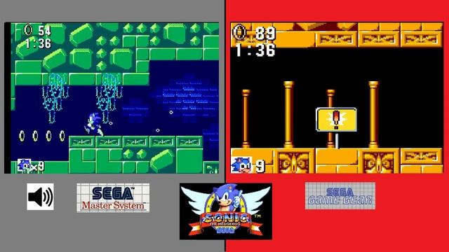 Sonic Master system vs Game gear playthrough смотреть онлайн