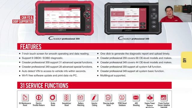 Presentación del nuevo LAUNCH CRP359 смотреть онлайн