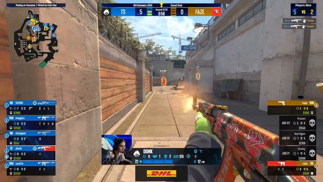 Крутой спрей от Донка 😱🔥 Team Spirit vs FaZe Clan | IEM Katowice 2024 смотреть онлайн