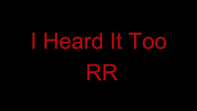 I Heard It Too RR - Roblox Edition Teaser Trailer 1 смотреть онлайн
