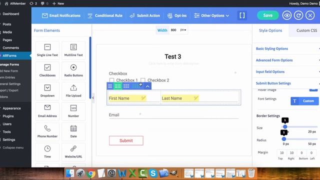 ARForms - WordPress Form Builder Plugin Basic Tutorial v3.5 (old) смотреть онлайн