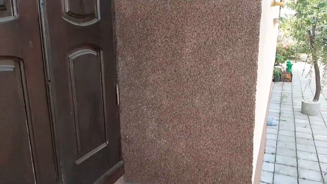 стан штукатурки мармуровою крихтою через рік