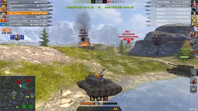 B-C25tAP Когда пришел из ББ в WoT Blitz смотреть онлайн