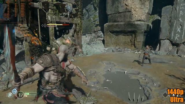 God Of War l GTX 1080 i7 9700K l Original Ultra FSR settings l 1080p 1440p l смотреть онлайн