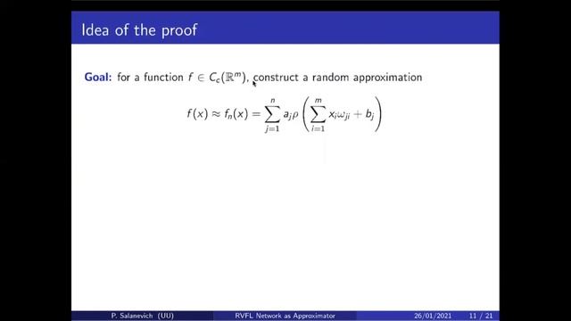 Palina Salanevich - Random Vector Functional Link Neural Networks as Universal Approximators смотреть онлайн