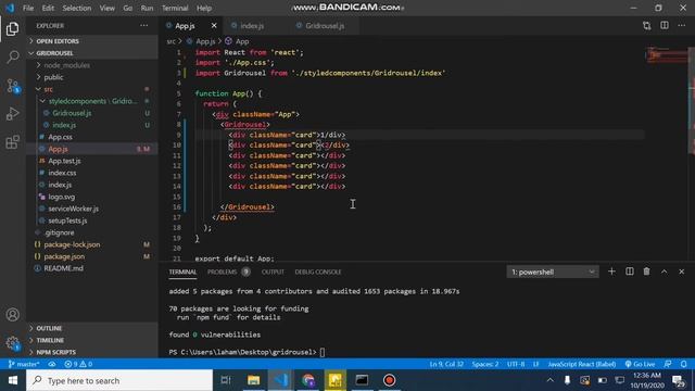 Responsive grid section that turns into a carousel on mobile view in React. смотреть онлайн