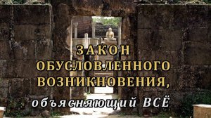 ЗАКОН ОБУСЛОВЛЕННОГО ВОЗНИКНОВЕНИЯ, ОБЪЯСНЯЮЩИЙ ВСЁ