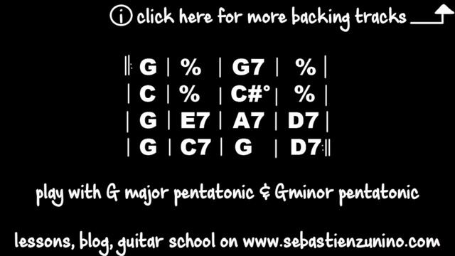 Soul Blues Backing Track In G