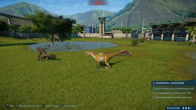Spinoraptor Vs Indominus Rex Camouflage - MISSION#4 JURASSIC WORLD EVOLUTION SECRETS OF DR. WU смотреть онлайн