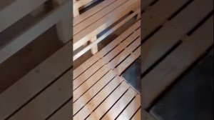 Видео-обзор бани из блоков 5,4*3,4, совмещенной с летней кухней 4х3,4 (под одной крышей)