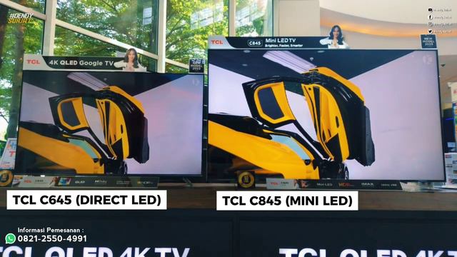Mini led vs Direct LED picture comparison || TCL QLED TV C645 VS TCL QLED TV C845 смотреть онлайн