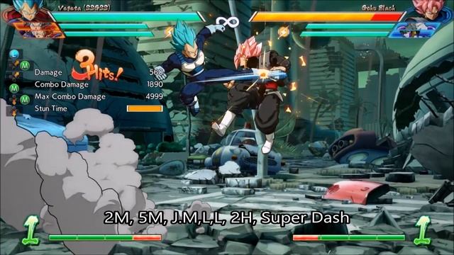 Dragon Ball FighterZ: SSB VEGETA COMBOS(4.9k-6.8k+ Damage) - !Tutorial/Showcase! смотреть онлайн