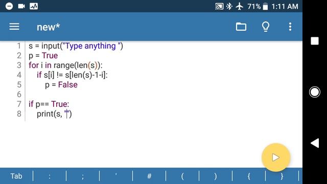 Palindrome Checker in Python 3 смотреть онлайн