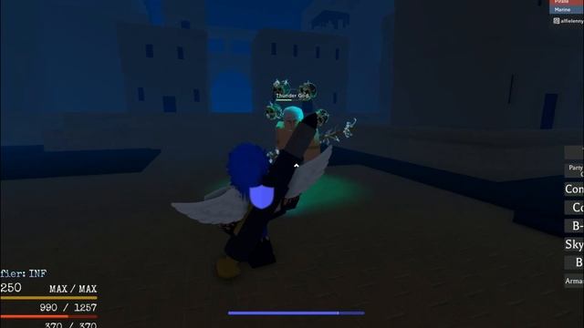 Thunder God: Solo Kill, No Devil Fruit | Grand Piece Online