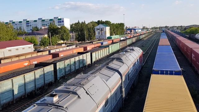 Как новенький.Тепловоз 2ТЭ116У-0179 после среднего ремонта. смотреть онлайн