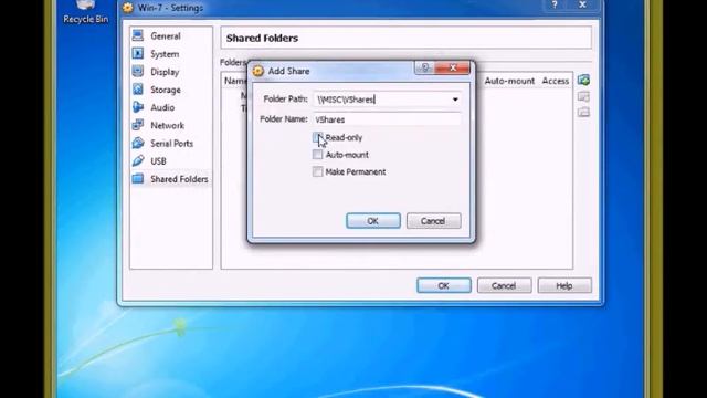 how to add virtual box share folder in windows 7 смотреть онлайн