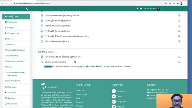 Bài 1: Giới thiệu khoá học Spring Core смотреть онлайн