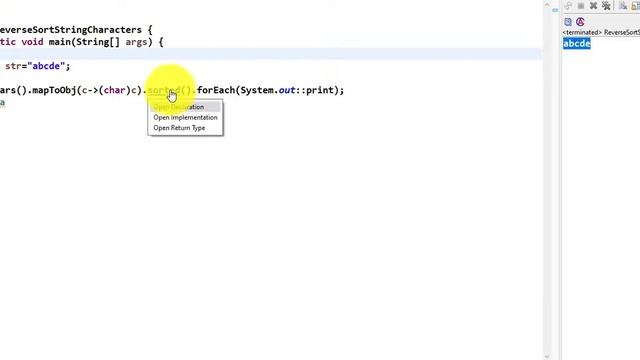 Java Interview Reverse Sort Characters of String Use Java 8 Streams смотреть онлайн