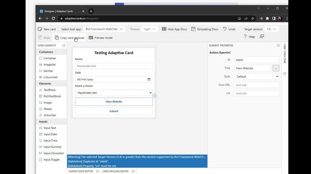 How to get data from adaptive cards смотреть онлайн