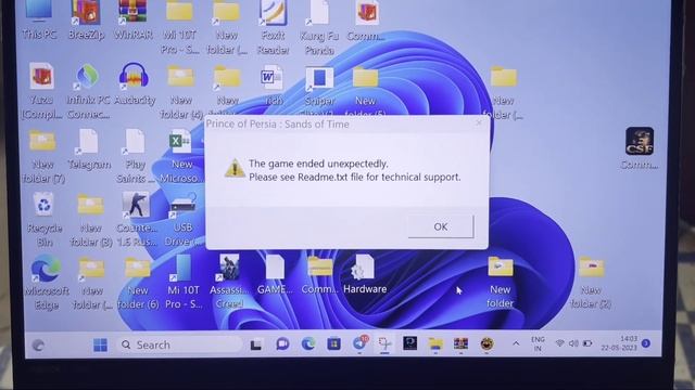 Pc Fix The Game Ended Unexpectedly Please See Readme.txt File For Technical Support Windows11,10,8,