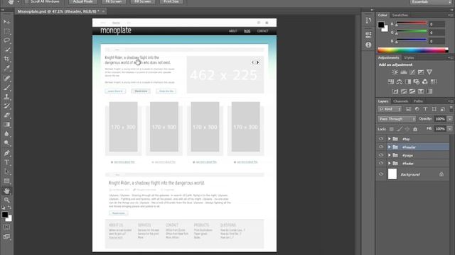 Photoshop PSD to HTML tutorial-Calculating the Width смотреть онлайн