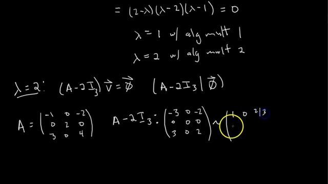 Diagonalizing 3x3 Matrix - Full Process [Passing Linear Algebra] смотреть онлайн