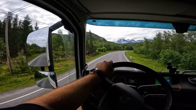 POV Truck Driving Norway 4K60 Volvo FH540 Narvik-Bjerkvik-Bjørnfjell Full Movie From 4000km Trip