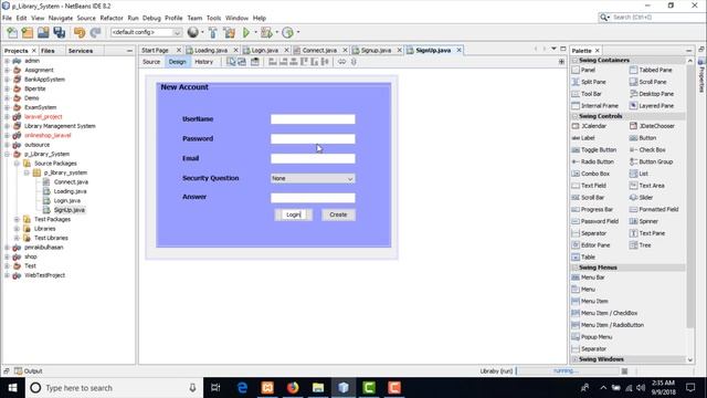 Complete Java gui proje || Java gui complete project liabary management system with source code (04 смотреть онлайн