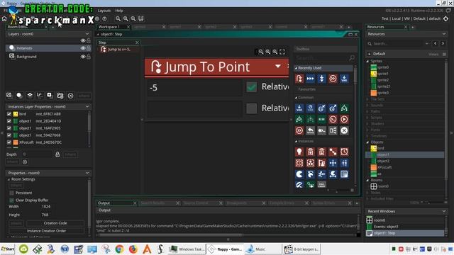HOW TO MAKE A FLAPPY BIRD GAME in GameMaker Studio 2 ( DND) drag and drop tutorial смотреть онлайн