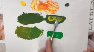 Как получить оливковый цвет из красок