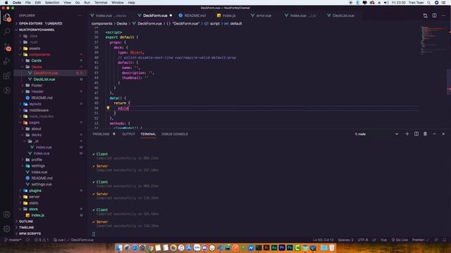 #30 | Tạo Deck sử dụng axios request và #Note, Nuxt.js - RHP Team смотреть онлайн