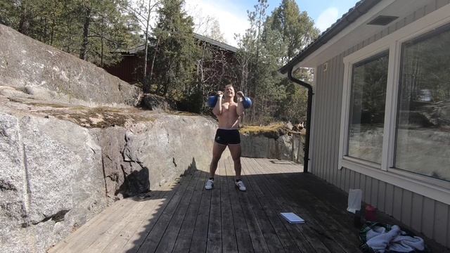 Гиревая тренировка, гири 24кг. KB Workout, KB 24kg смотреть онлайн