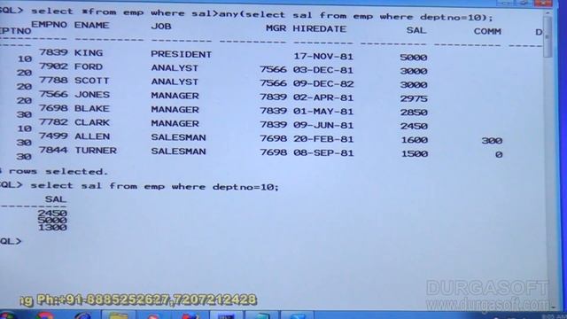 Oracle || Sub Queries Part-1 by Siva смотреть онлайн