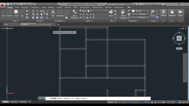 DRAWING A MINI FLAT WITH AUTOCAD (part 1) смотреть онлайн