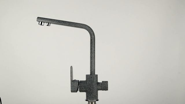 Обзор смесителя для кухни WISENT 4054-3-24 с подводкой питьевой воды (графит) смотреть онлайн