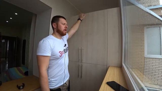 Шкафы на лоджию. Один из вариантов исполнения смотреть онлайн