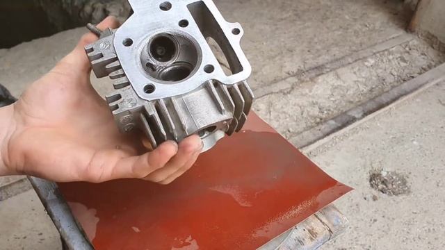 Тюнинг Питбайка. Форсировка двс ! Фрезеровка гбц своими рукуми ! смотреть онлайн