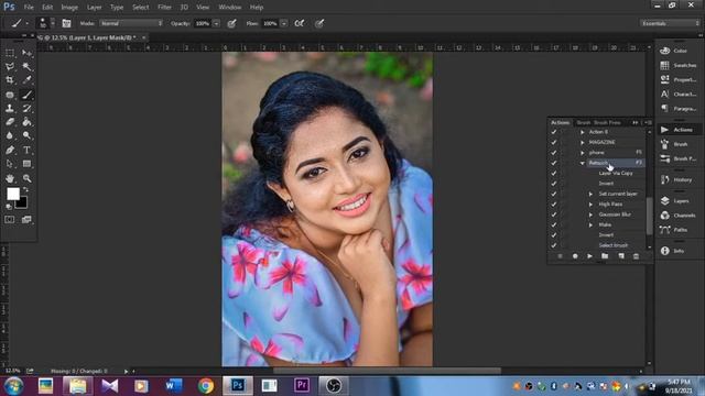 විනාඩියෙන් රීටච් කරන්න පොටෝෂොප් ඇක්ෂන් එකක්. High-End Skin Retouching Action in Photoshop Sinhala. смотреть онлайн