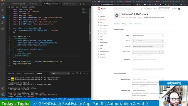 GraphQL Authorization With Auth0 | Building A Real Estate Search App w/ GRANDstack: Part 8 смотреть онлайн