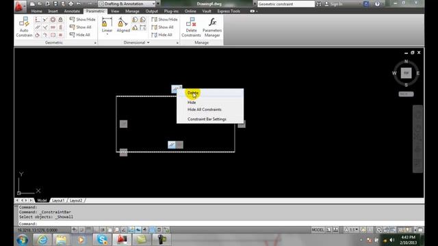 AutoCAD II 22-14 Managing Geometric Constraints смотреть онлайн