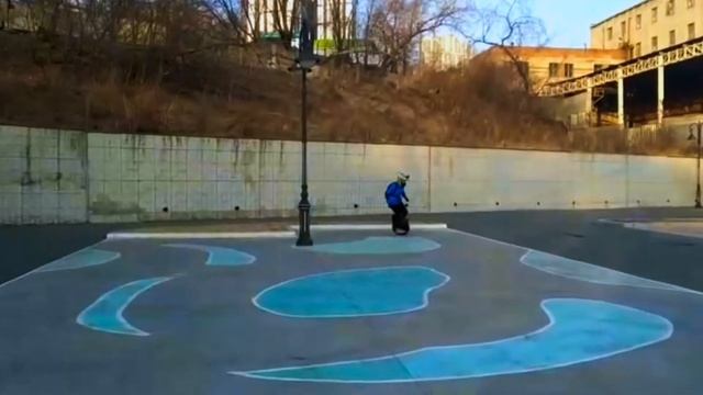 GOTWAY MSX/PUMPING SKILLS OF RIDING A MONOCYCLE.#euc #monokoleso. смотреть онлайн