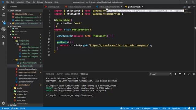 Your complete guide in Angular 7+ in Arabic - 11. Use http request in service смотреть онлайн