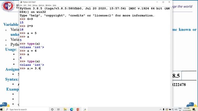 15 - Python Variables - Introduction- 2 смотреть онлайн