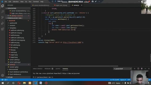 #49.CRUD delete data ke database mariadb dengan node.js смотреть онлайн