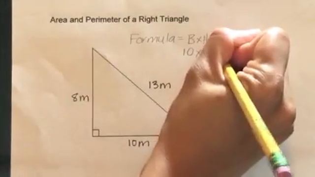 How to find the Area and Perimeter of a Right Triangle смотреть онлайн