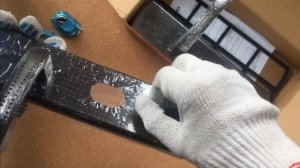 Ручка дверная на планке Аллюр РН-А222 (универсальная) для китайских металлических дверей (6353)