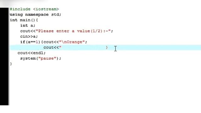 ## If-else statement in C++ Program ## using Dev-C++ ## смотреть онлайн