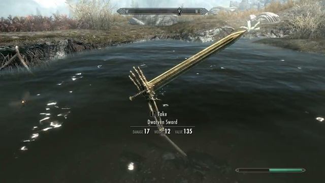 The sword in the "lake" skyrim easter egg смотреть онлайн