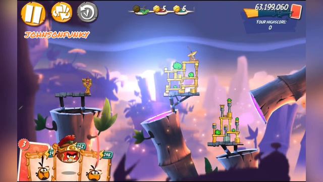 Angry Birds 2 AB2 Mighty Eagle Bootcamp (MEBC) - Season 32 Day 33 (2 Bubbles) смотреть онлайн