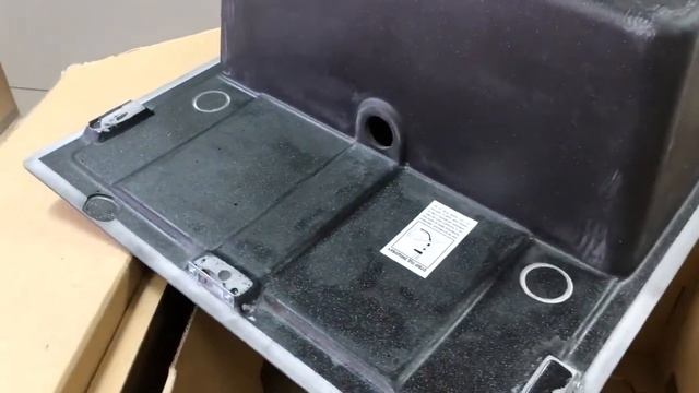 Распаковка гранитная мойка GRANADO Madrid black shine. Обзор. смотреть онлайн